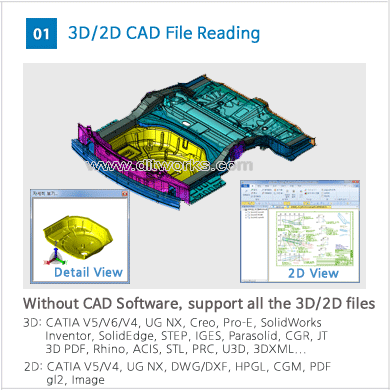 OPR3D & MODView Software : 3d/2d viewer for catia creo nx stp file ...